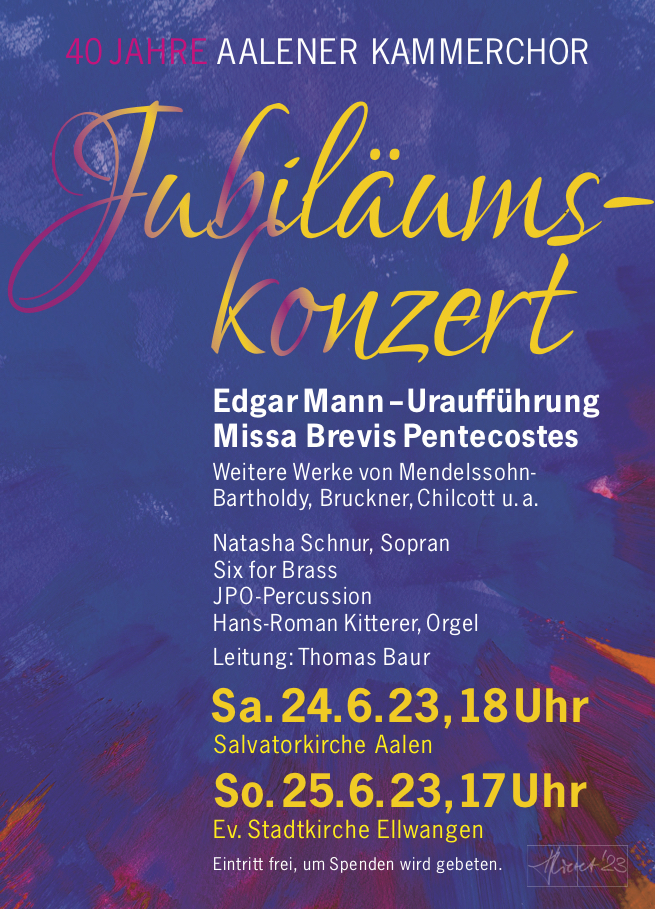Jubilaeumskonzert Plakat